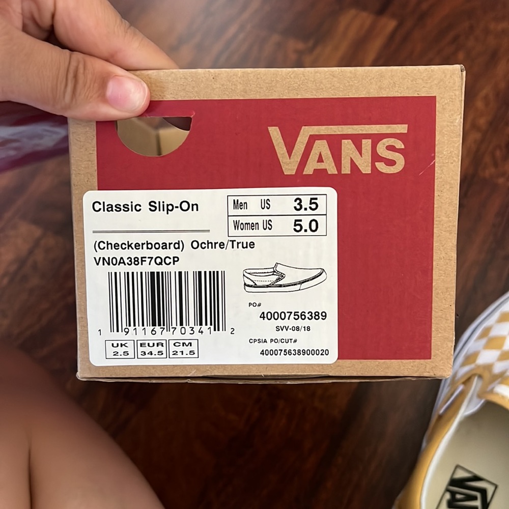 Yellow Checkered Vans - Picture 4 of 4